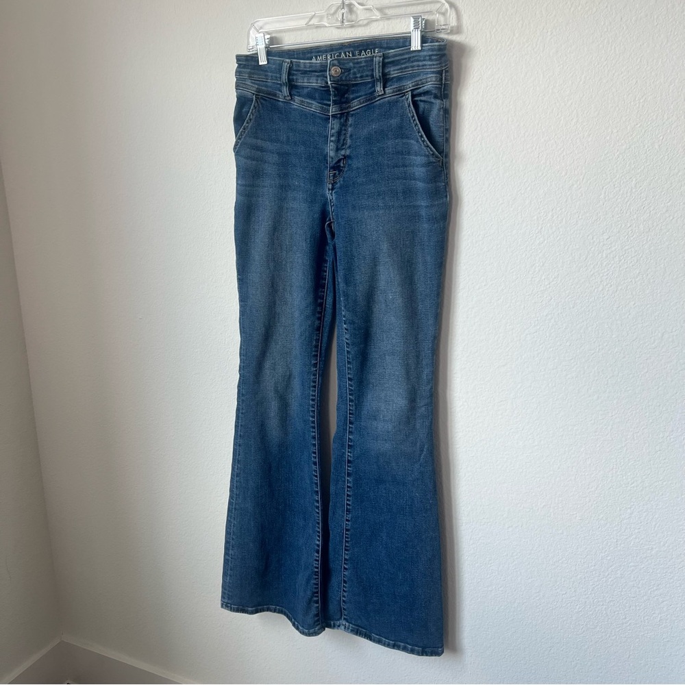 American Eagle ‘Super High Rise Flare’ Jeans, Sz. 6 Long